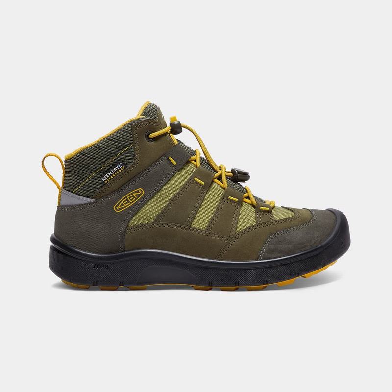 Botas De Montaña Keen Hikeport Waterproof Mid Para Niños Verde Oscuro Oliva - Botas Keen Mexico (984